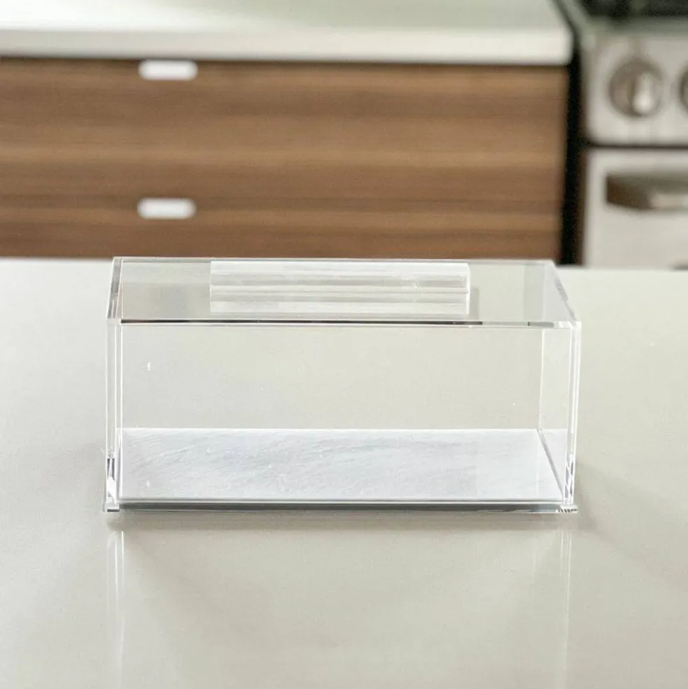 Pearl Rectangle Cake Dome