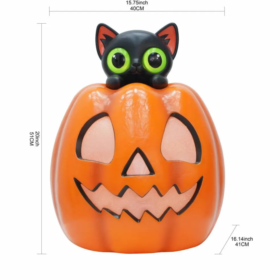 20" Peek a Boo Cat Light Up Blow Mold by Ashland®