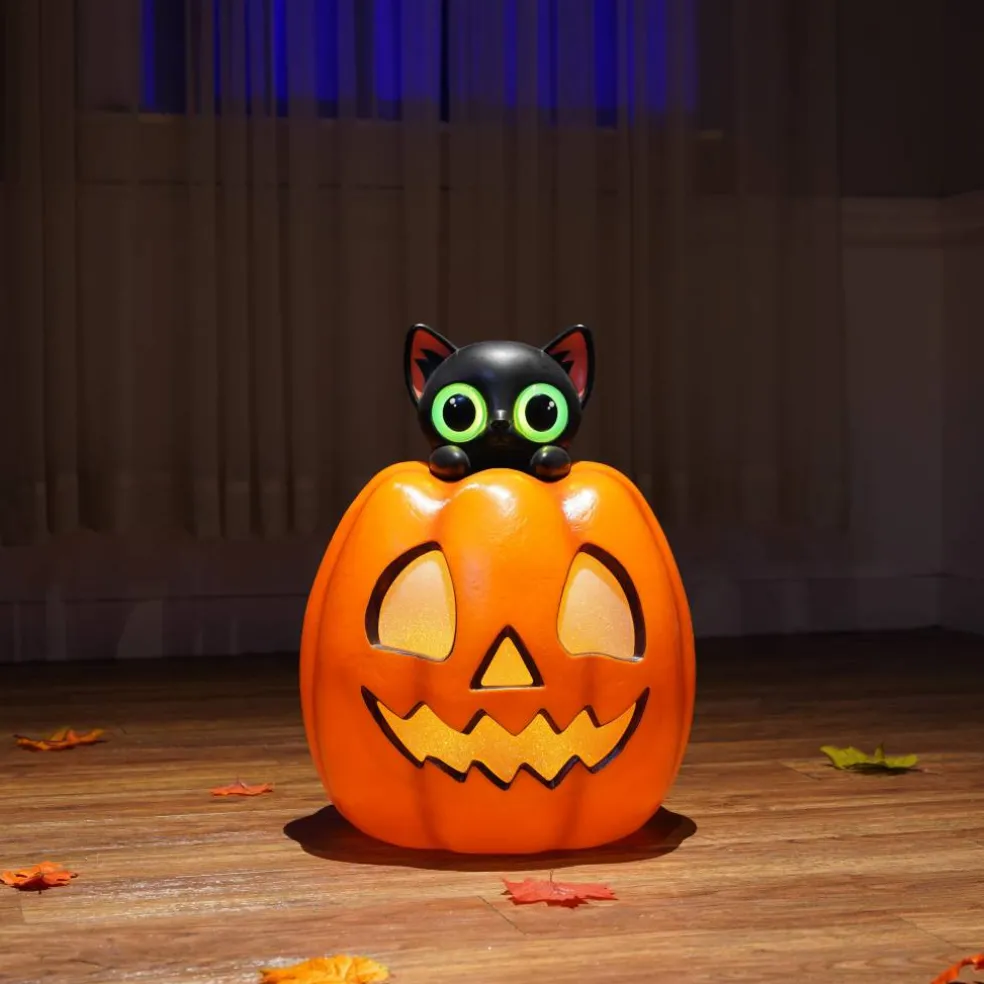 20" Peek a Boo Cat Light Up Blow Mold by Ashland®