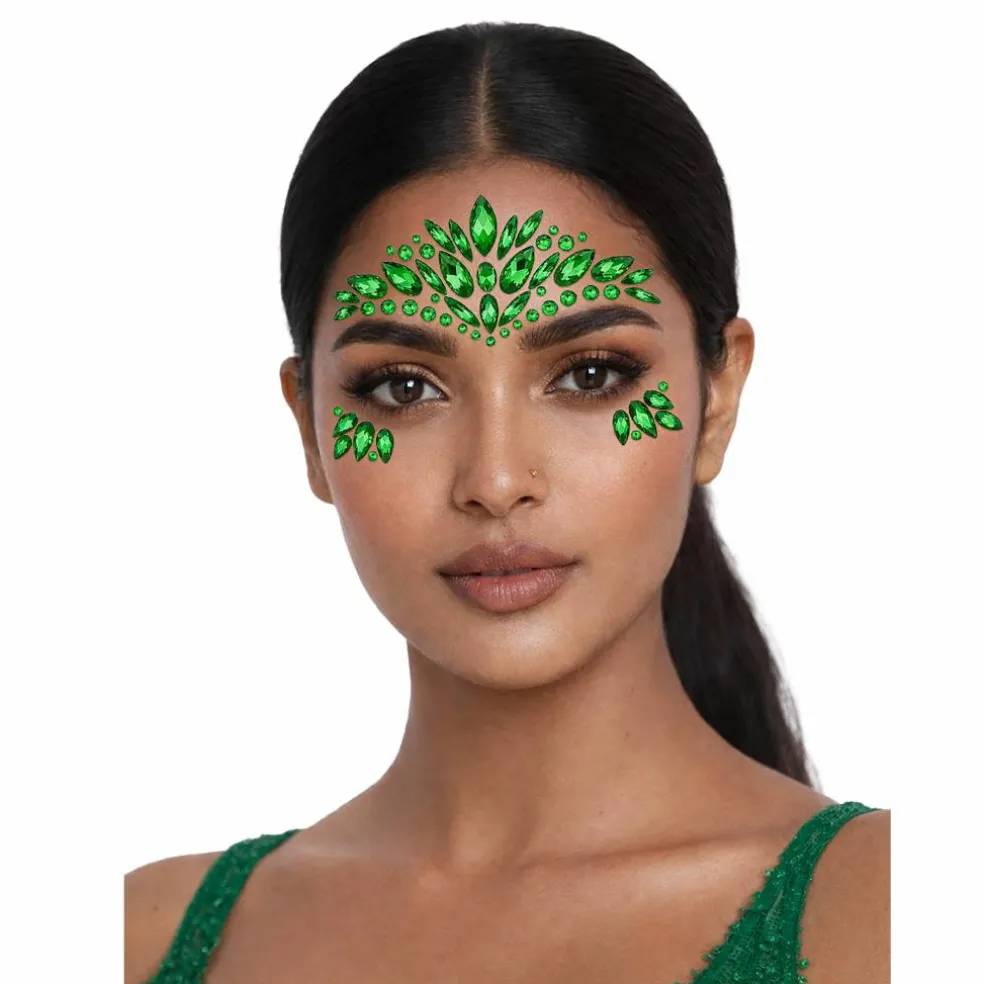 Peel & Stick Jewel Face Decal Set
