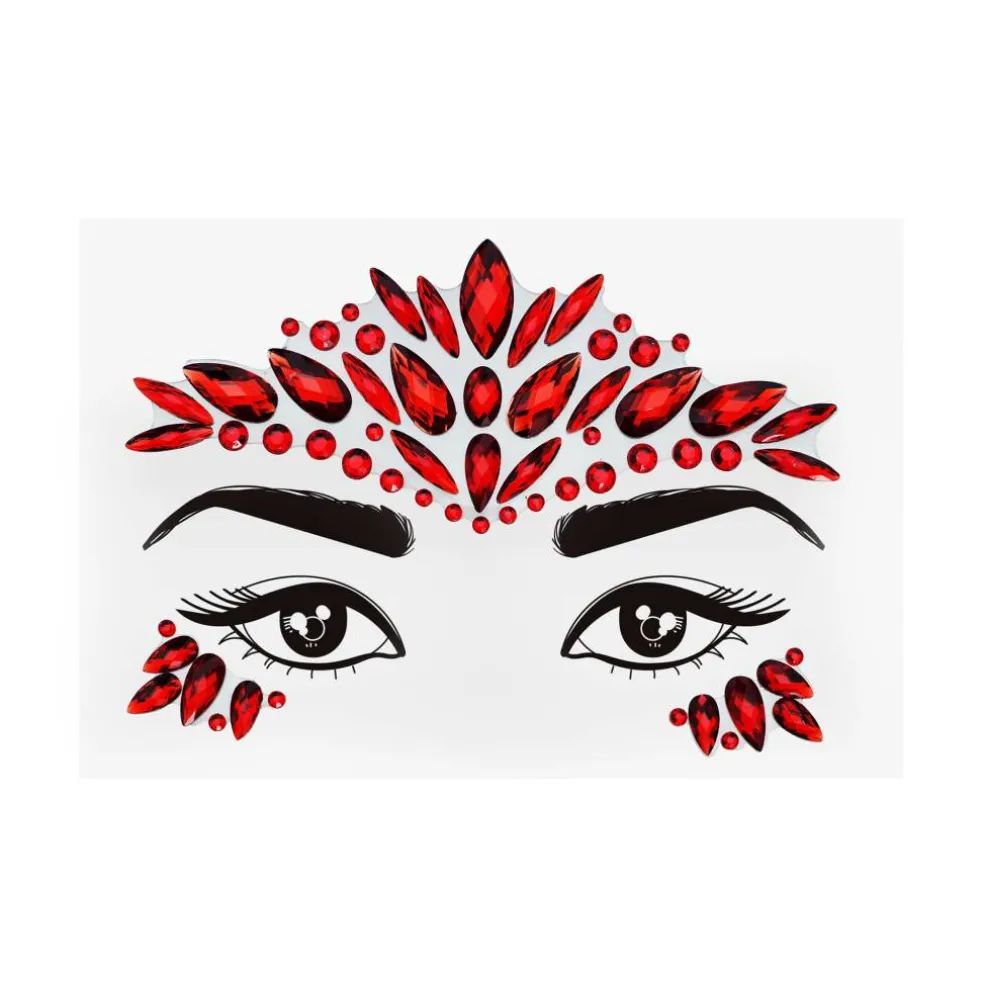 Peel & Stick Jewel Face Decal Set