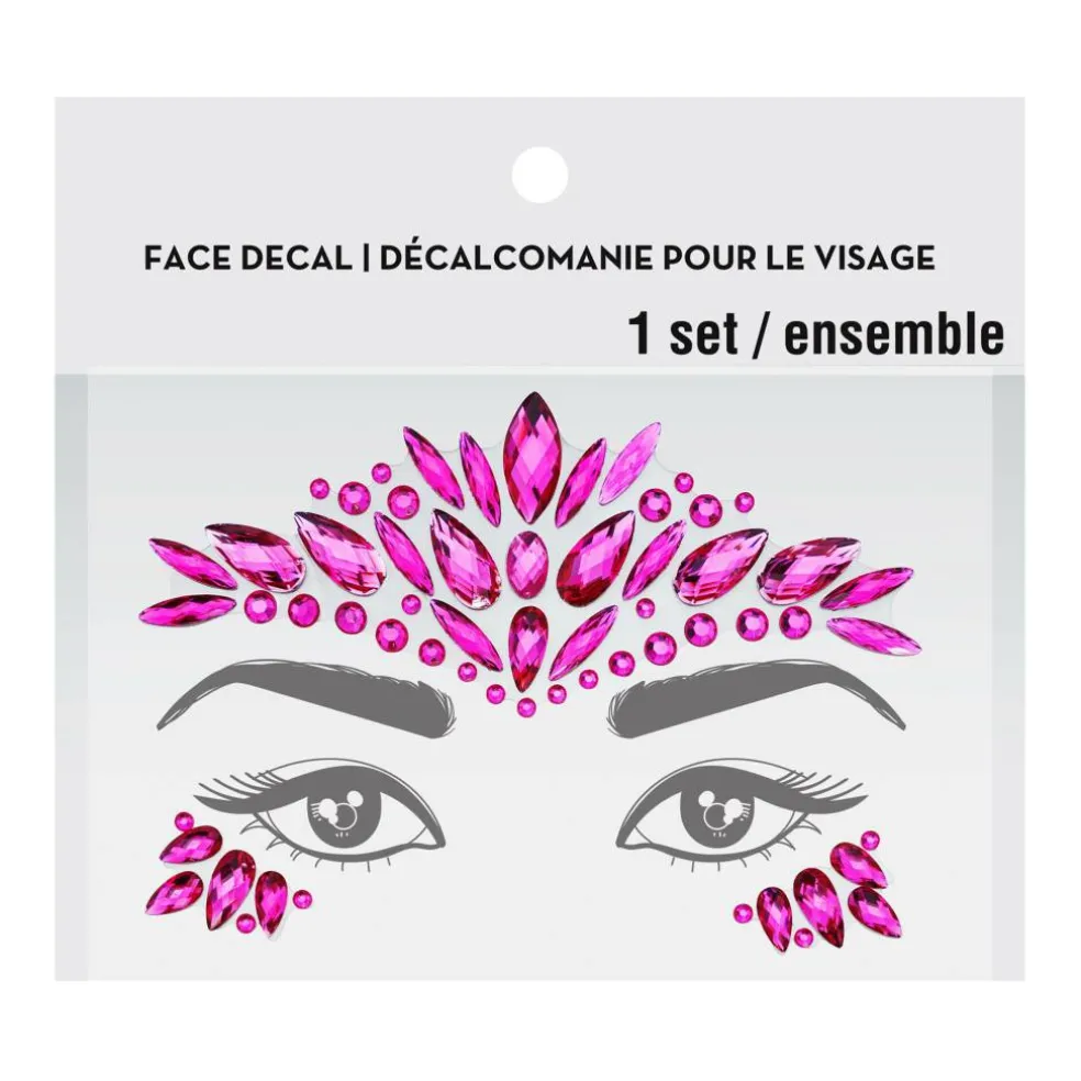 Peel & Stick Jewel Face Decal Set