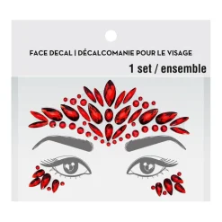 Peel & Stick Jewel Face Decal Set