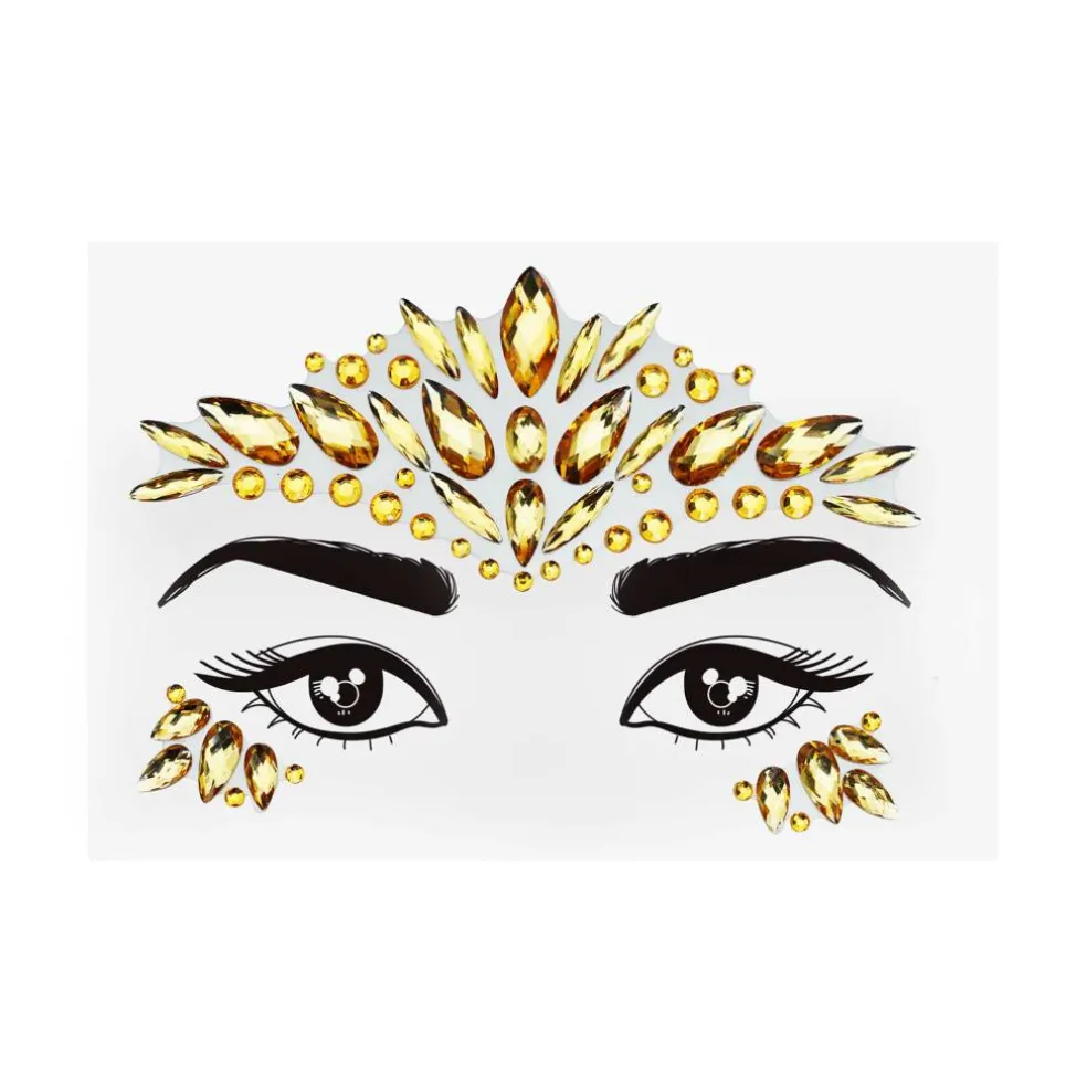 Peel & Stick Jewel Face Decal Set