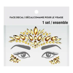 Peel & Stick Jewel Face Decal Set