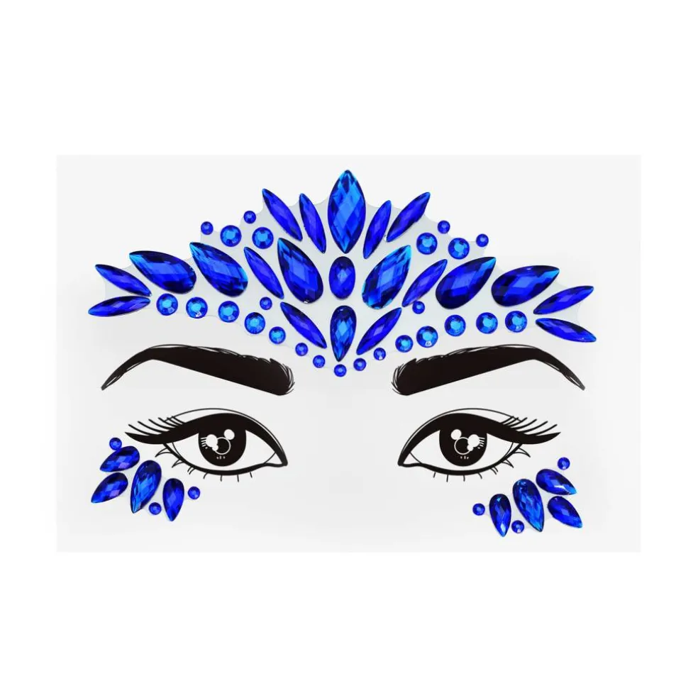 Peel & Stick Jewel Face Decal Set