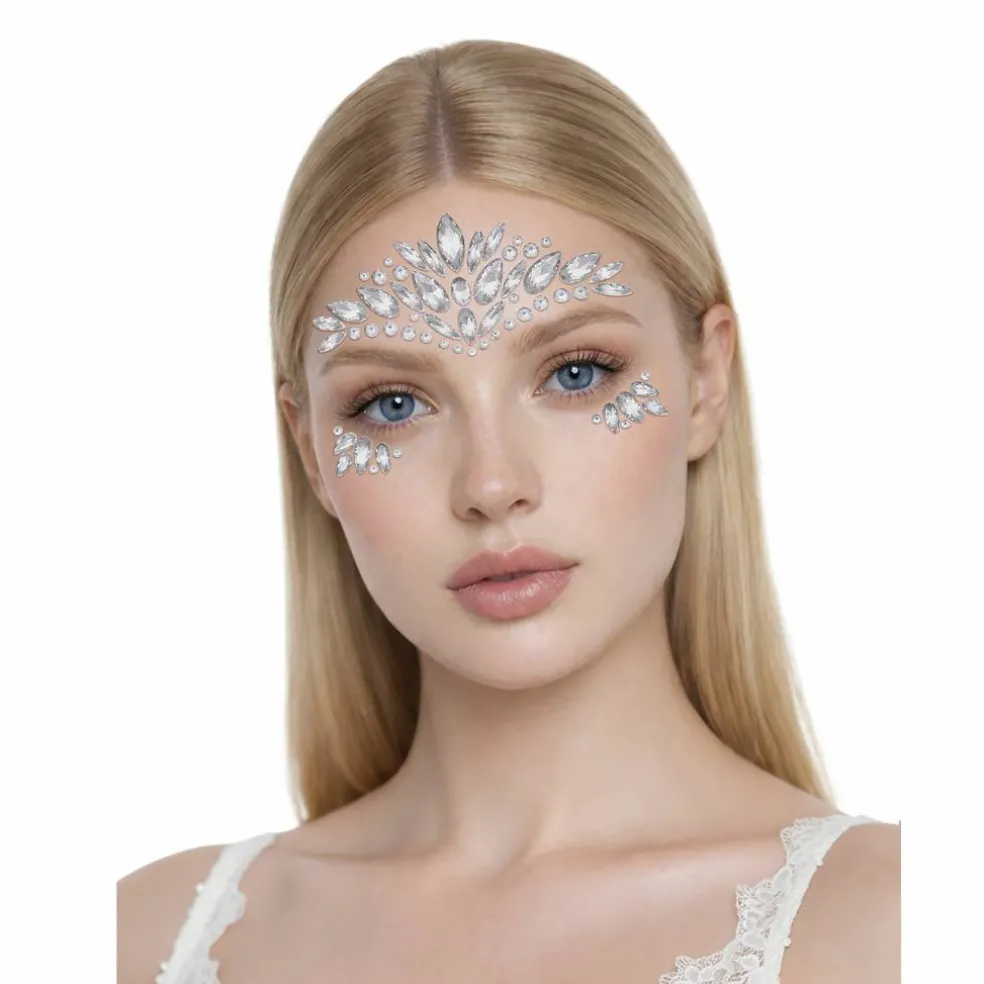 Peel & Stick Jewel Face Decal Set