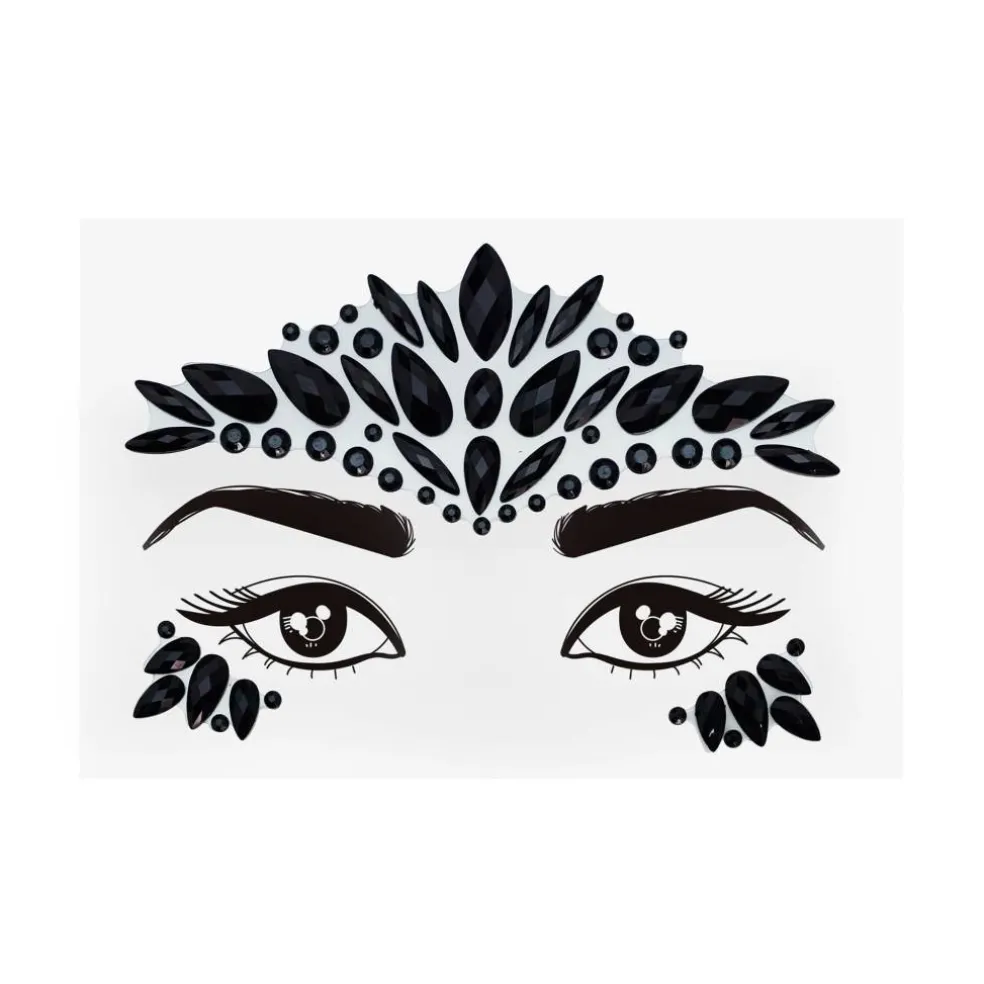 Peel & Stick Jewel Face Decal Set