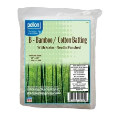 Pellon® Bamboo/Cotton Batting Scrim 60" x 60" Throw Size Package
