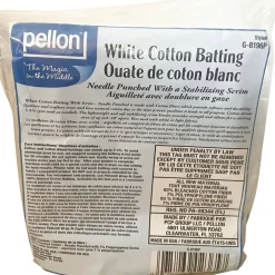 Pellon® 81" x 96" Full Size White Cotton Batting with Scrim