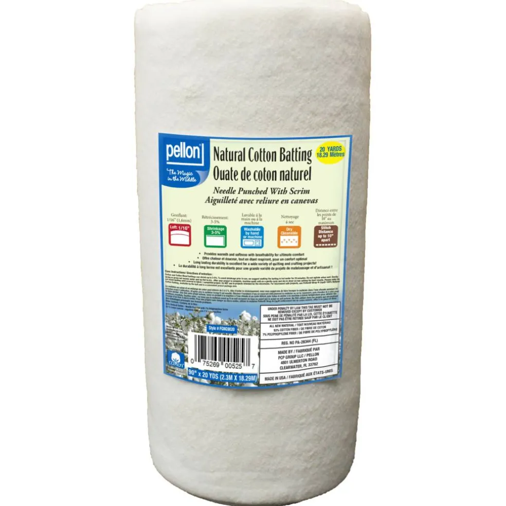 Pellon® 90" x 20yd. Natural Cotton Batting with Scrim