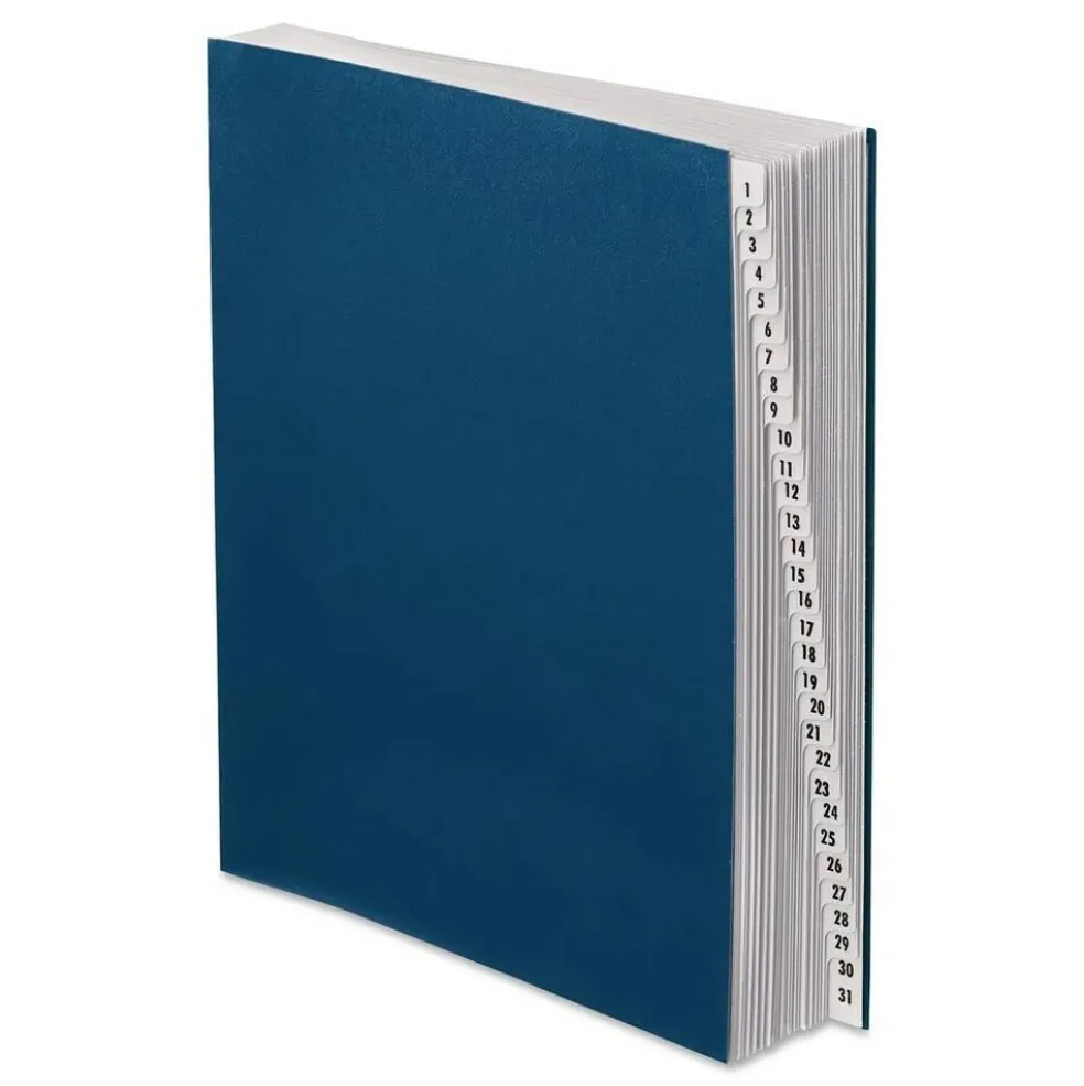 Pendaflex 31 Dividers Date Index Letter Size Expanding Desk File - Dark Blue