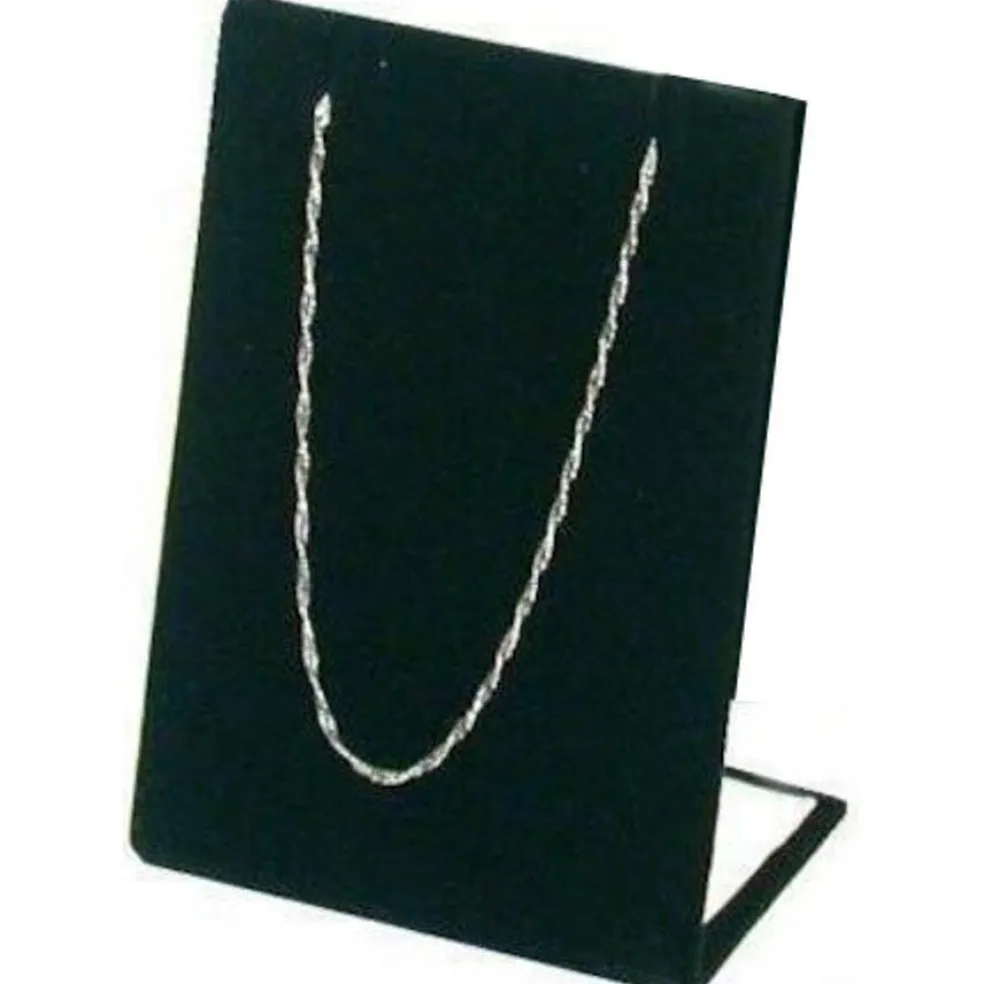 2 Pendant Chain Display Stand Velvet Black