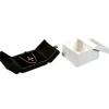 Pendant Snap Lid Gift Box Black Faux Leather 5 5/8" (Only 1 Box)