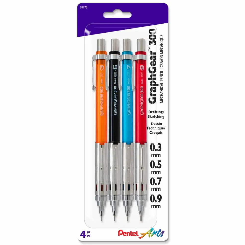 Pentel Arts GraphGear™ 300 Assorted Mechanical Pencil Set