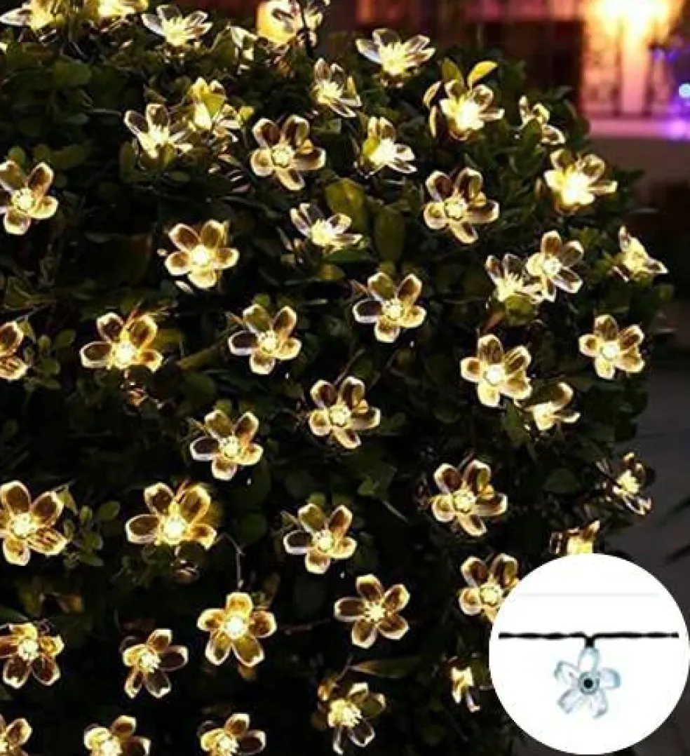 Perfect Holiday 50 LED Cherry Blossom Solar Light