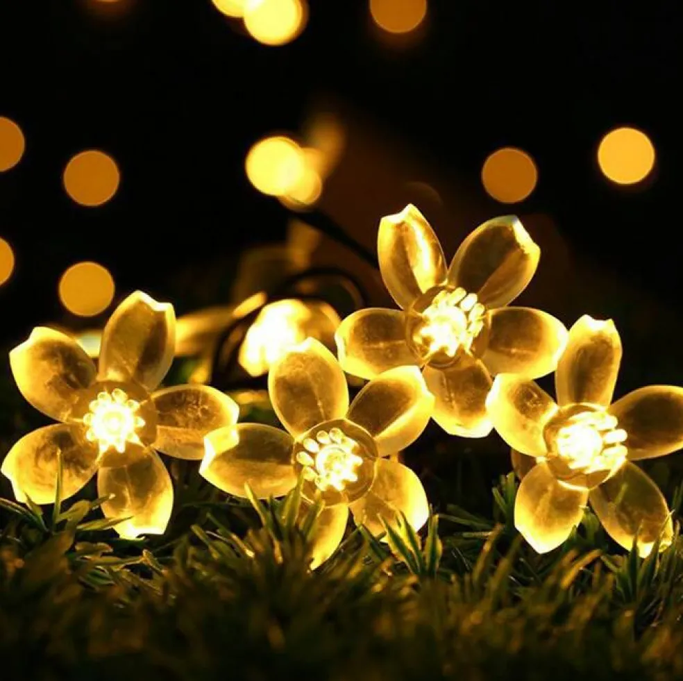 Perfect Holiday 50 LED Cherry Blossom Solar Light