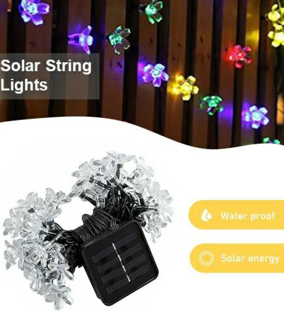 Perfect Holiday 50 LED Cherry Blossom Solar Light