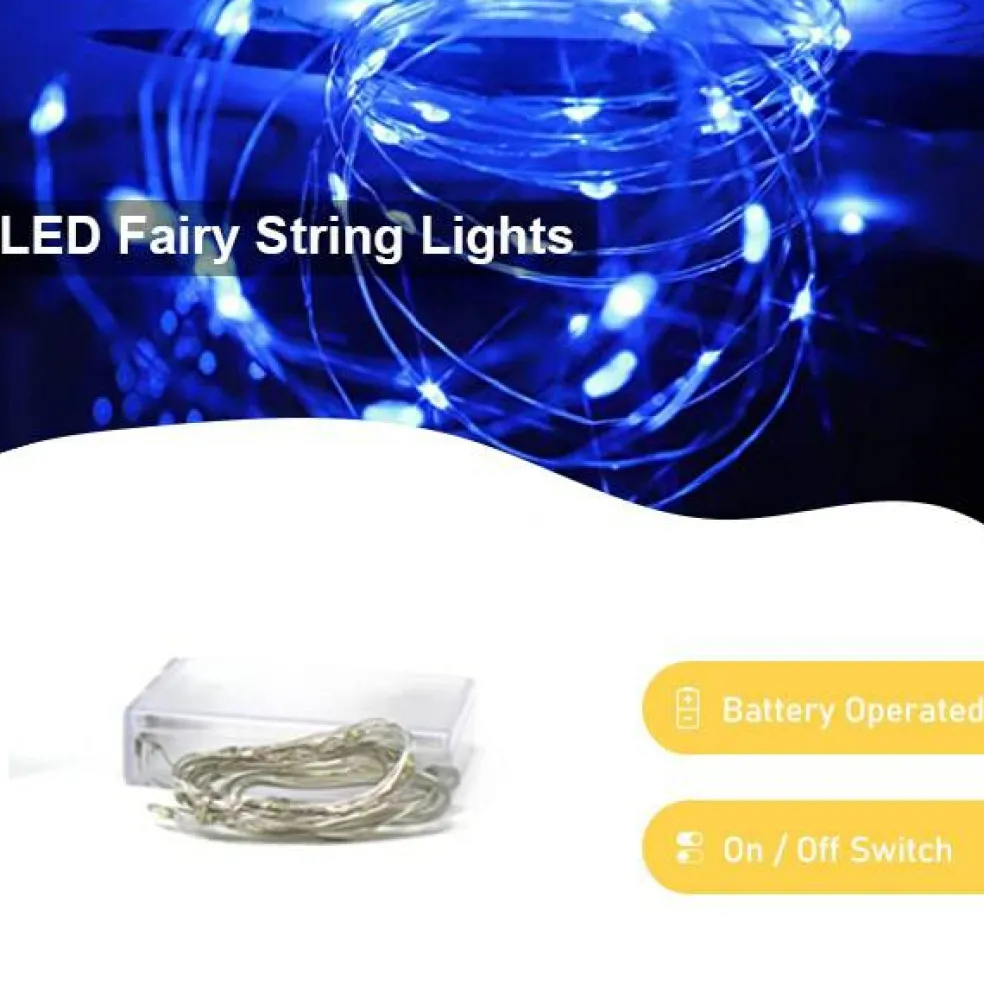 Perfect Holiday 30 LED Copper Fairy String Lights - Battery Operated