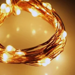 Perfect Holiday 30 LED Copper Fairy String Lights - Battery Operated