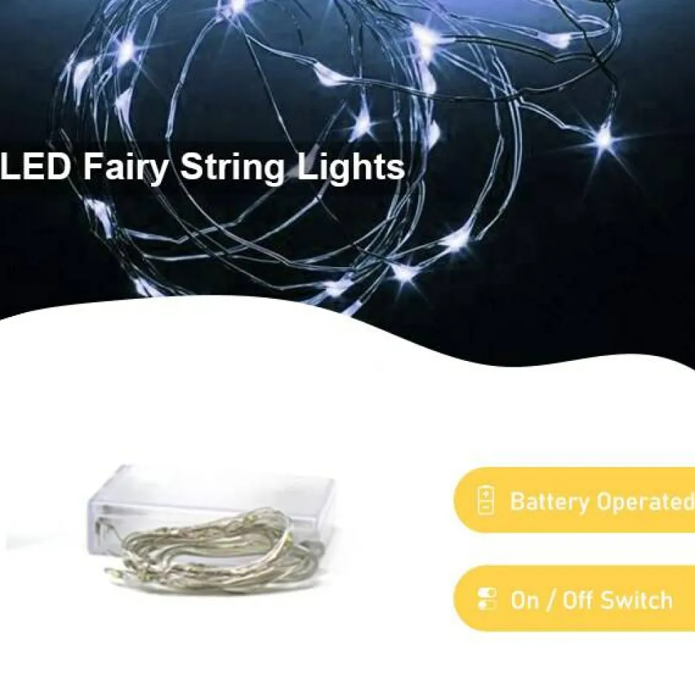 Perfect Holiday 30 LED Copper Fairy String Lights - Battery Operated