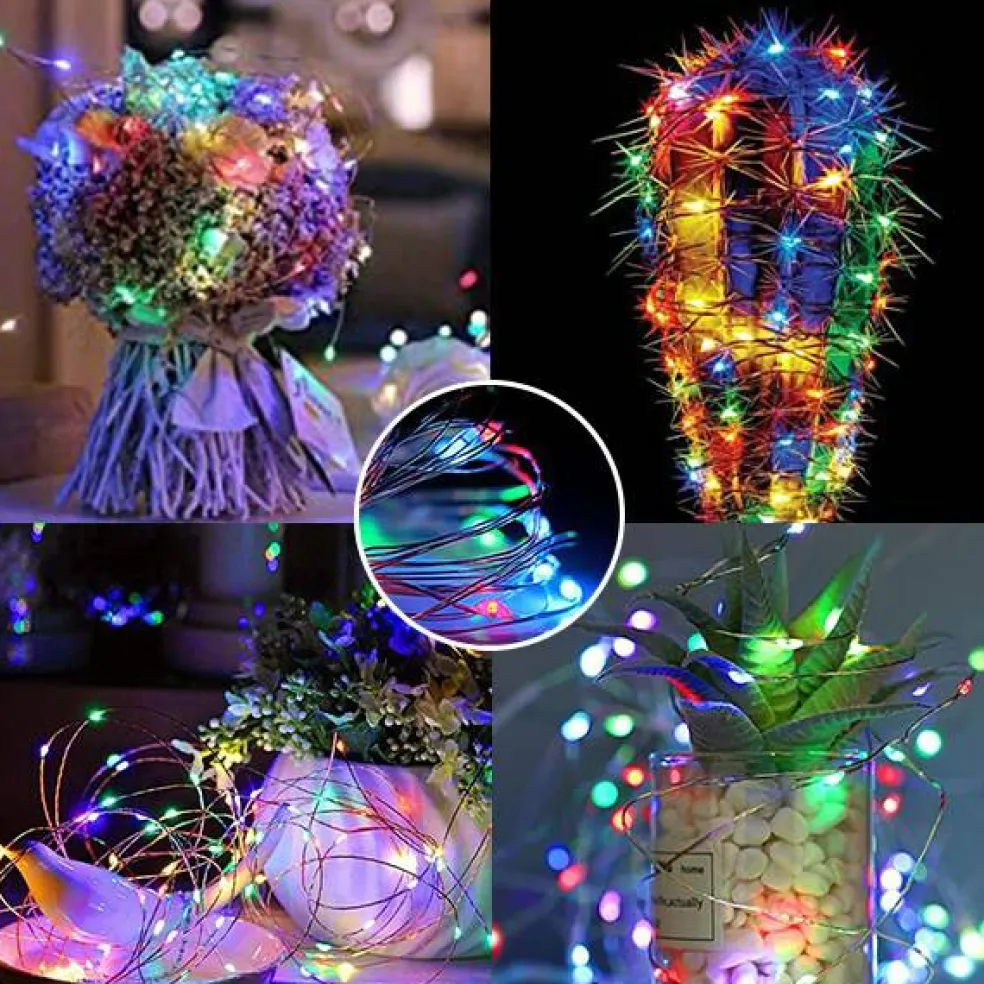 Perfect Holiday 30 LED Copper Fairy String Lights - Battery Operated