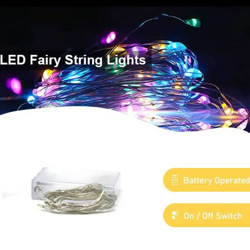 Perfect Holiday 30 LED Copper Fairy String Lights - Battery Operated