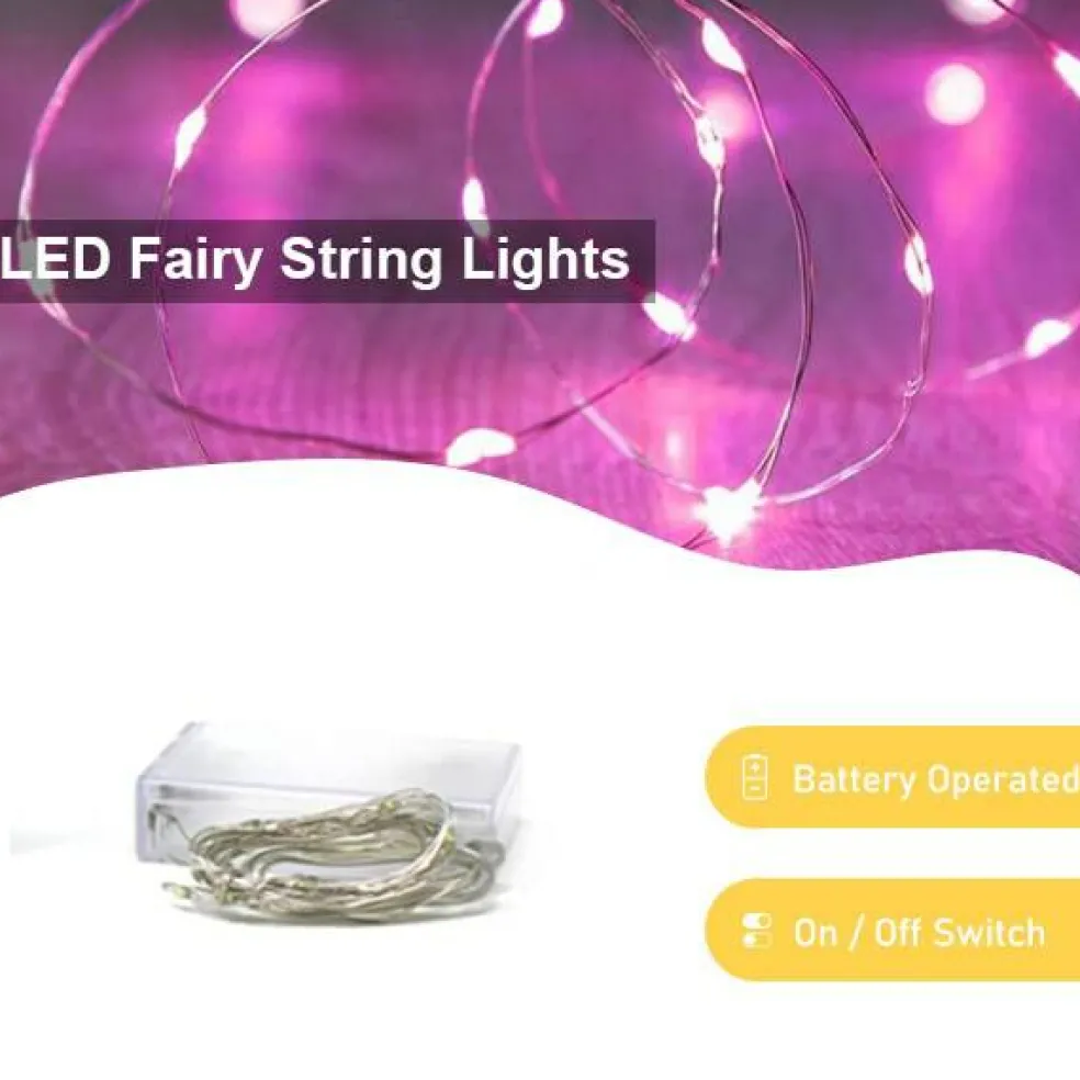 Perfect Holiday 30 LED Copper Fairy String Lights - Battery Operated