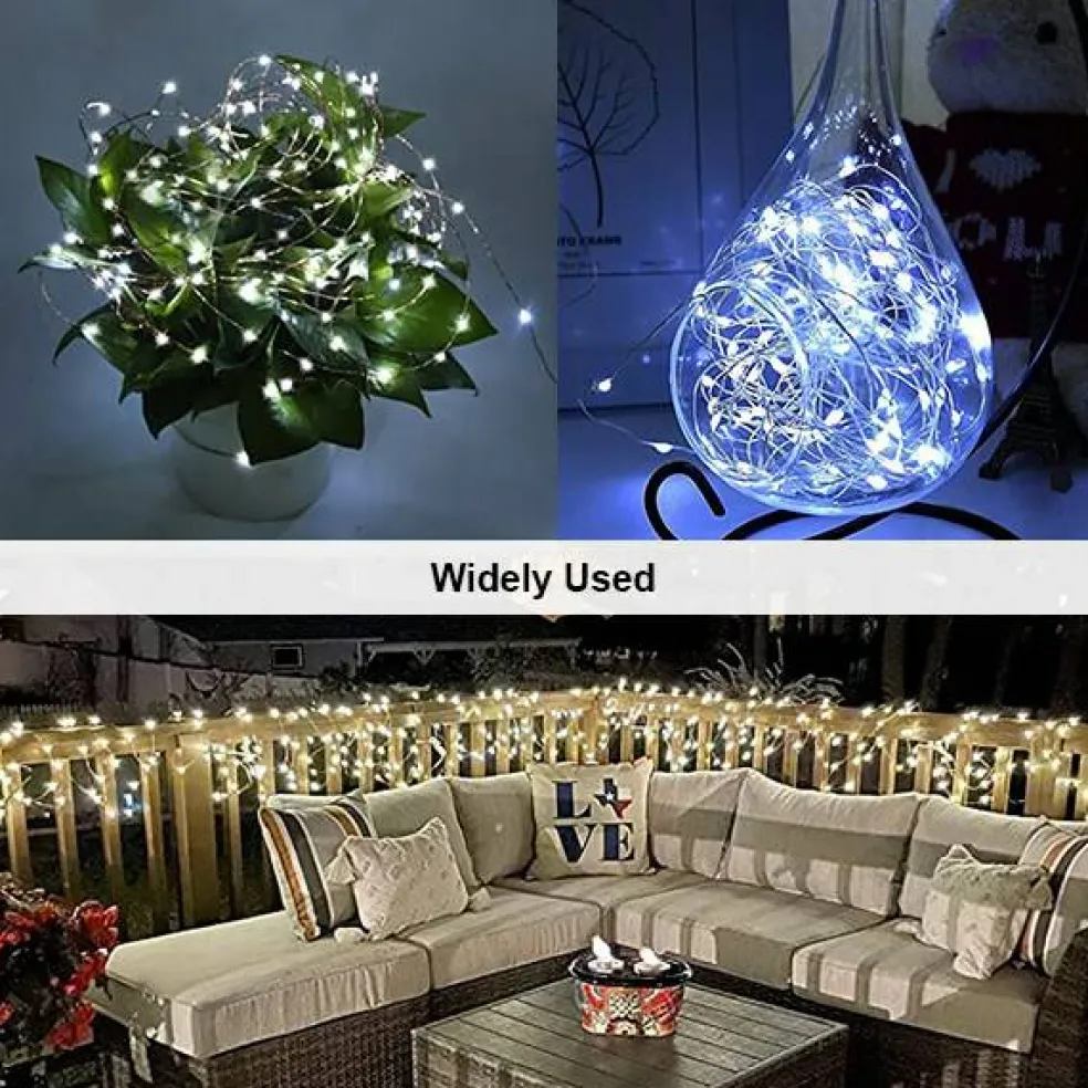 Perfect Holiday 200 LED Mini Micro Solar String Light With Copper Wire