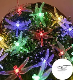 Perfect Holiday 30 LED Solar String Light Dragonfly