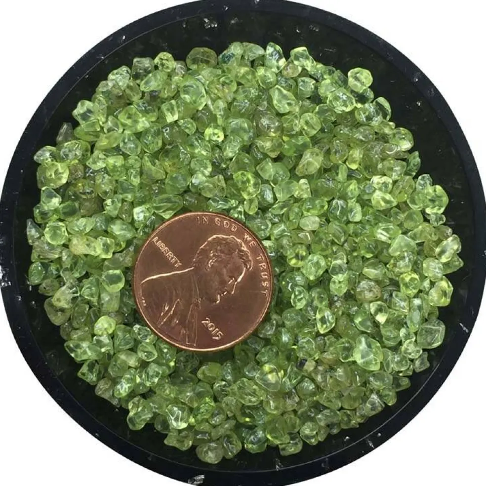 Peridot Grade A Tiny Crystal Chips – Size 0