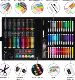 145/150 -Piece Art Drawing Set Kit