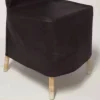10 Piece Black Dust Cover Set for Chiavari Chairs Protective Polyester Chair Storage Sleeve