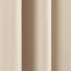 2-Piece Blackout Curtains with Tiebacks and Rod Pocket Design Thermal Insulated and Machine Washable