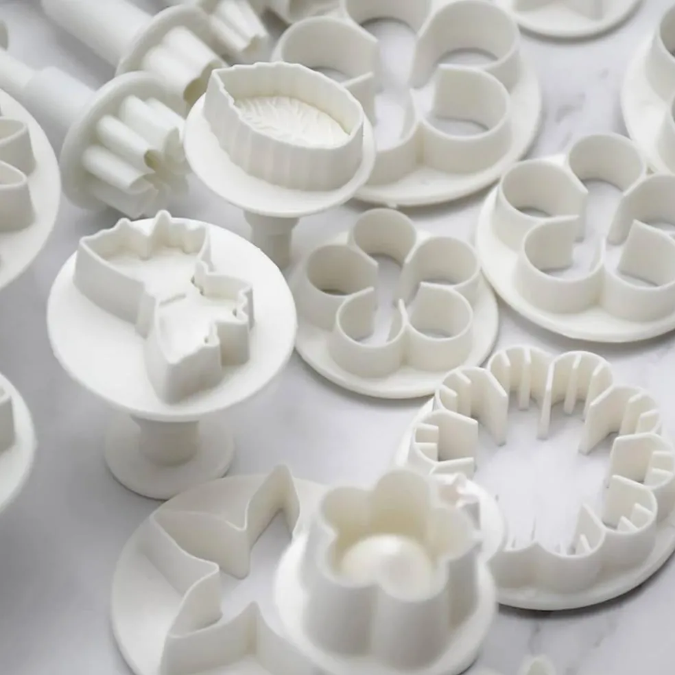 36 Piece Cookie Cutter Set Flower Daisy Butterfly Heart and Leaf Shapes for Cake Decorating
