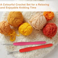 14 Piece Crochet Hook Set, Soft Grip Ergonomic Crochet Needles with Storage Case, Ideal for Beginners, Arthritic Hands
