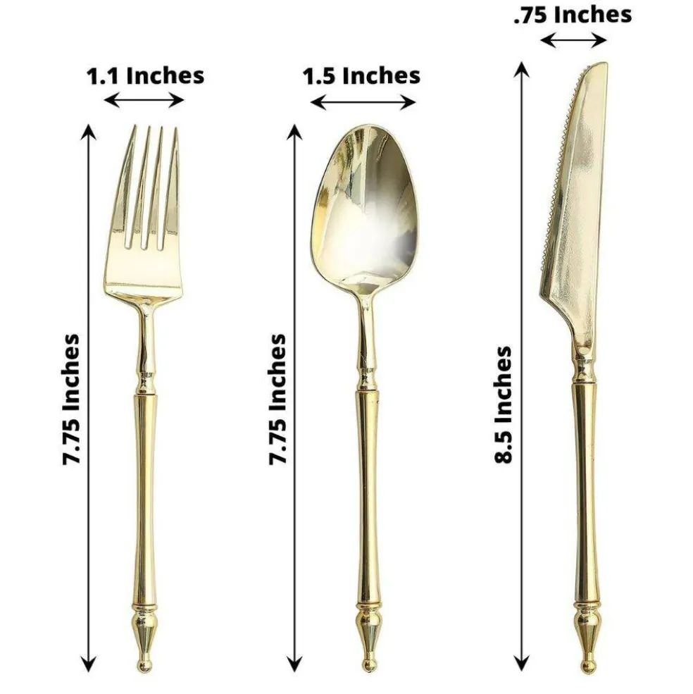 24-Piece Disposable Plastic Cutlery Set