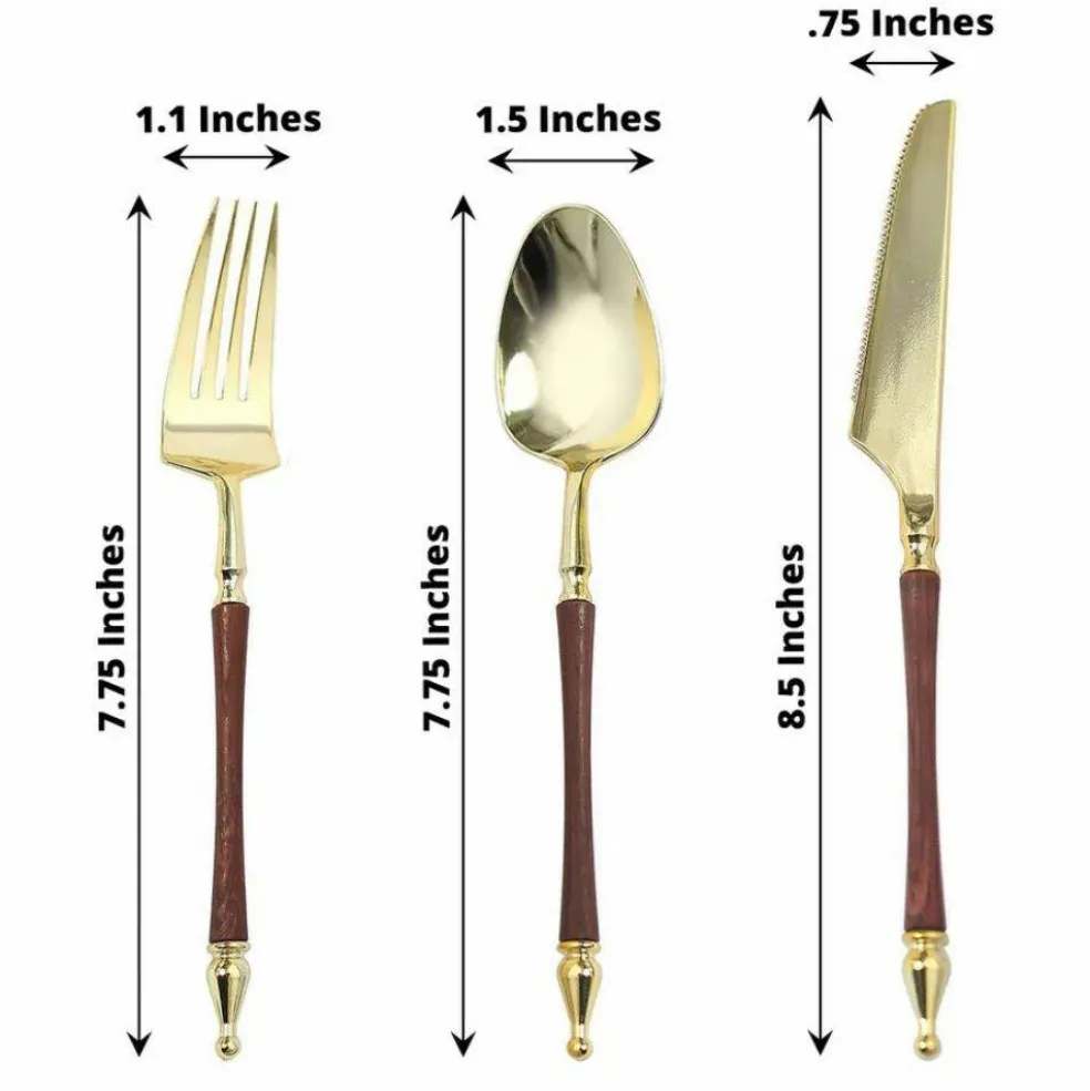 24-Piece Disposable Plastic Cutlery Set
