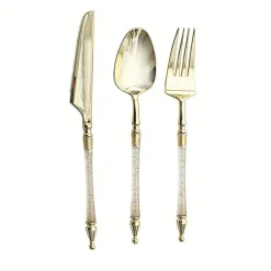 24-Piece Disposable Plastic Cutlery Set
