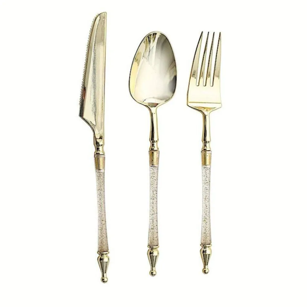 24-Piece Disposable Plastic Cutlery Set