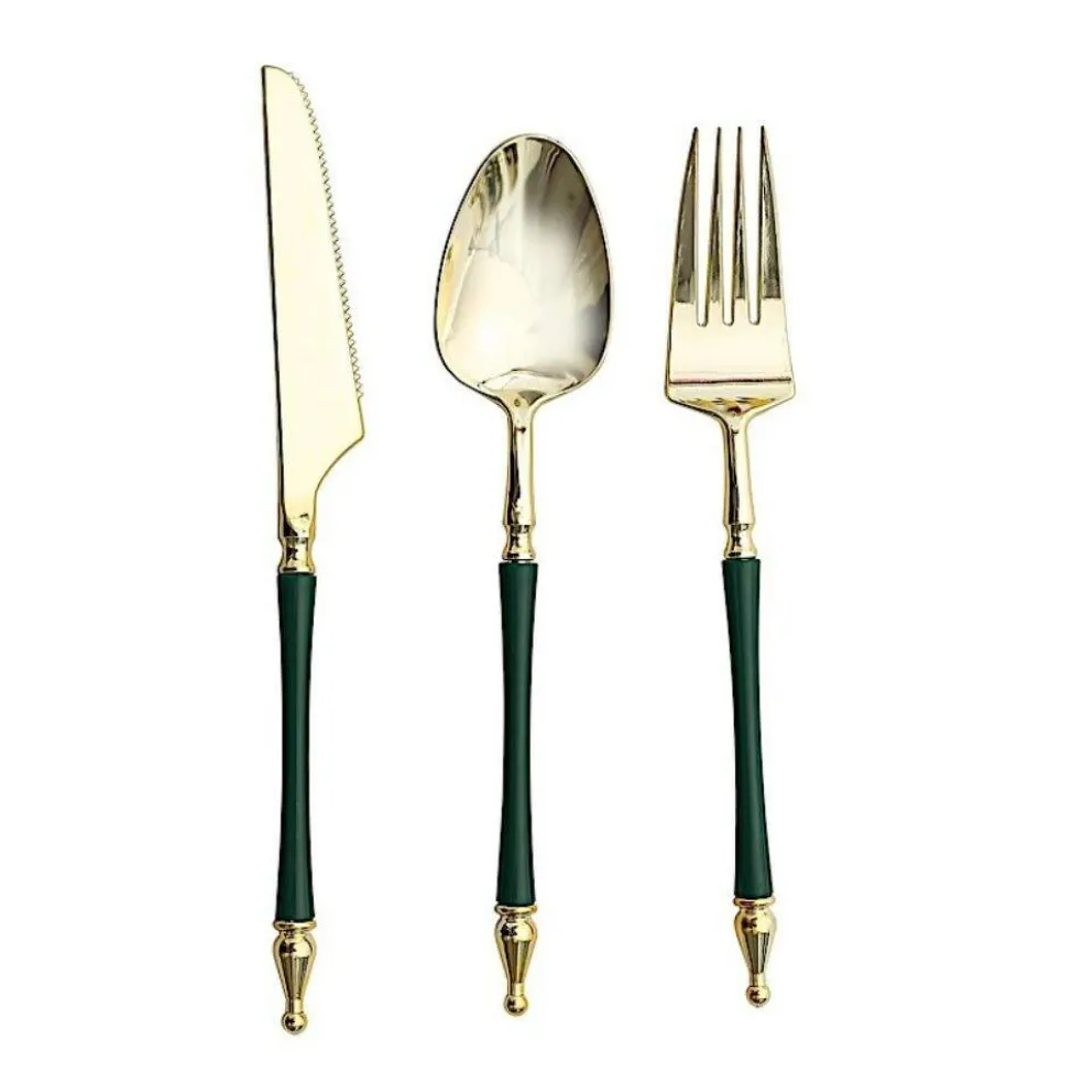 24-Piece Disposable Plastic Cutlery Set