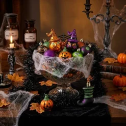 24-Piece Halloween Cat Pumpkin Shatterproof Ornaments