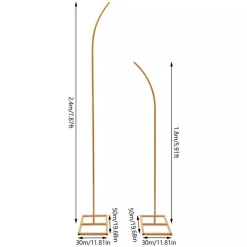 2-Piece Metal Wedding Arch Frame Set