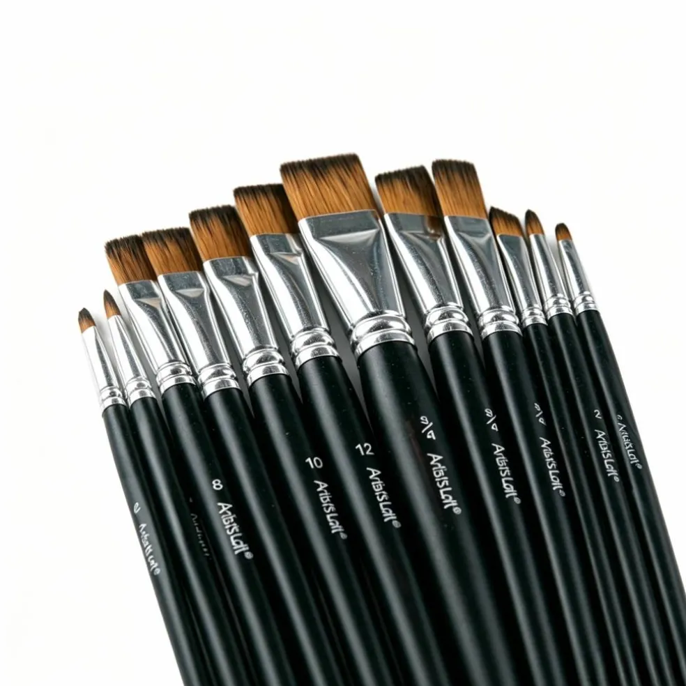 12 Piece Mixed Media Taklon Brushes by Artist's Loft®
