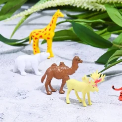 75 Piece Party Pack Mini Wild Jungle Animals - Plastic Mini Educational Jungle Animal Toys - Fun Gift Party