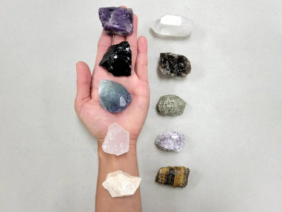 10 Piece Raw Healing Crystals Starter Gift Set