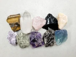 10 Piece Raw Healing Crystals Starter Gift Set