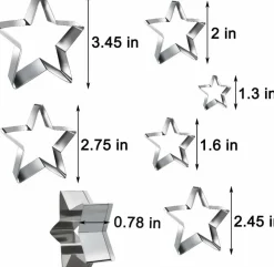 12-Piece Round Cookie Cutter Set - Stainless Steel Baking Molds