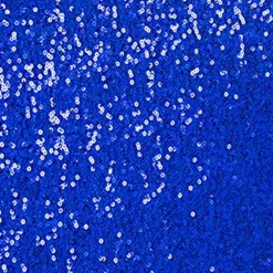 1 Piece Royal Blue Sequin Spandex Chair Cap 13.5 inch by 10 inch Reception Decor
