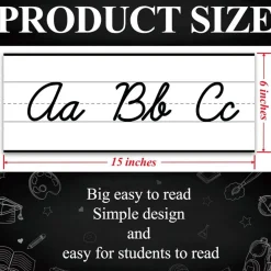 12 Pieces Alphabet Line for Classroom Wall